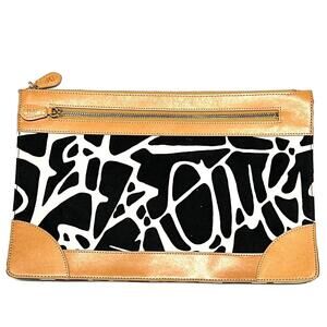 Diane Von Furstenberg Travel Bag Small Clutch Toiletries Make Up Thin 13x9 inch